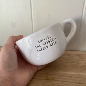 Mud Pie White Mug with Fun Text